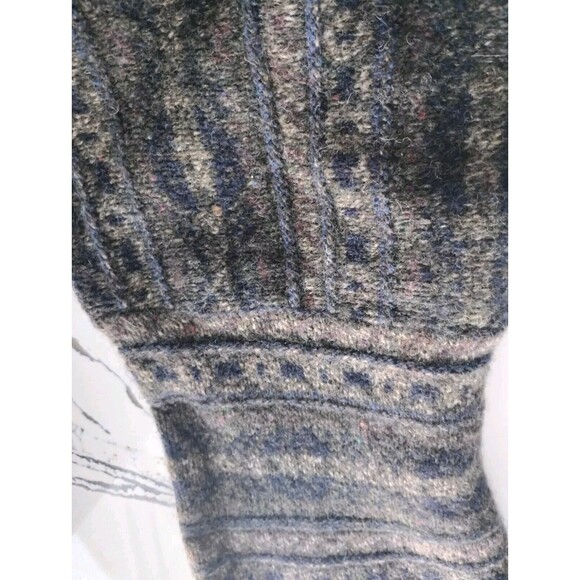 Vintage 90s Eddie Bauer Sweater Mens XL Fair Isle Wool Geometric Pullover Crew - Picture 7 of 9